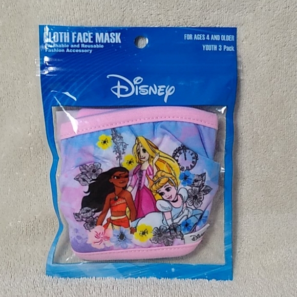 Bioworld Other - Disney Princesses Cloth Face Mask 3 Pack